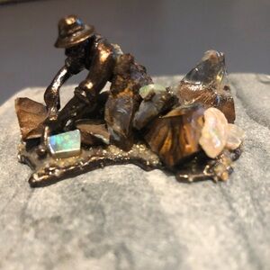 Vintage Opal Miner Collectible